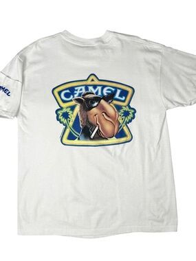 Vintage Men's XL Camel Cigarettes
1990 Promo Tee Single Stitch Joe